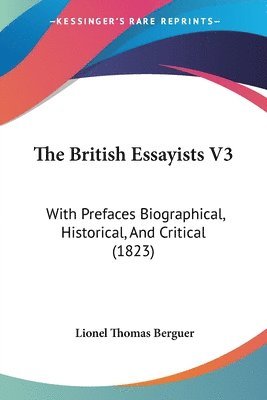 British Essayists V3 1