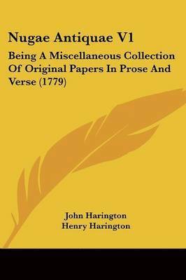 John Harington, Henry Harington - Nugae Antiquae V1, Häftad