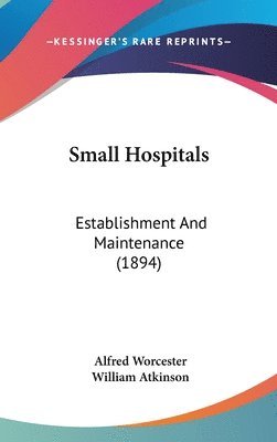 bokomslag Small Hospitals: Establishment and Maintenance (1894)