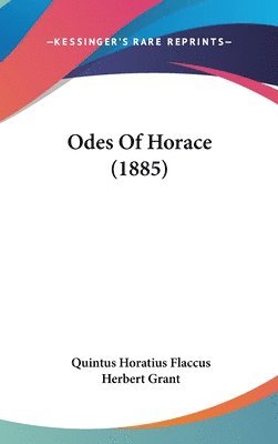 bokomslag Odes of Horace (1885)