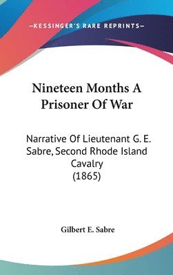 bokomslag Nineteen Months A Prisoner Of War