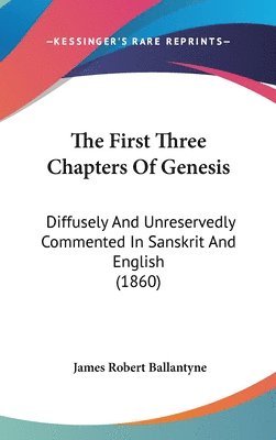 First Three Chapters Of Genesis 1