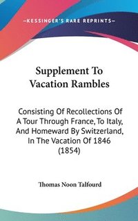 bokomslag Supplement To Vacation Rambles