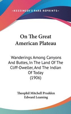 bokomslag On the Great American Plateau: Wanderings Among Canyons and Buttes, in the Land of the Cliff-Dweller, and the Indian of Today (1906)