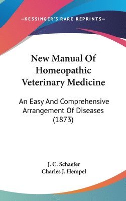 New Manual Of Homeopathic Veterinary Medicine 1