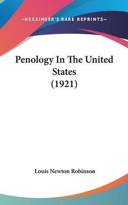 bokomslag Penology in the United States (1921)