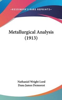 bokomslag Metallurgical Analysis (1913)