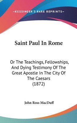 bokomslag Saint Paul In Rome