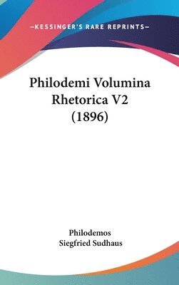 Philodemi Volumina Rhetorica V2 (1896) 1