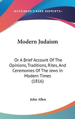 Modern Judaism 1