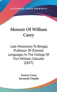 bokomslag Memoir Of William Carey