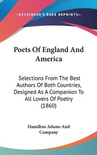 bokomslag Poets Of England And America
