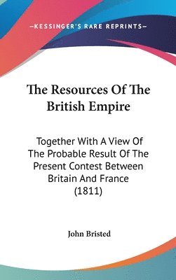 bokomslag Resources Of The British Empire