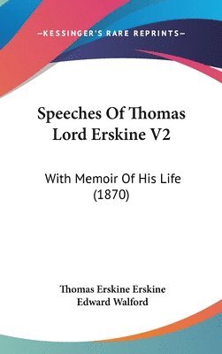 bokomslag Speeches Of Thomas Lord Erskine V2