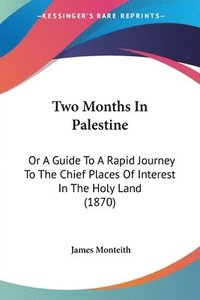 bokomslag Two Months In Palestine: Or A Guide To A Rapid Journey To The Chief Places Of Interest In The Holy Land (1870)