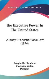 bokomslag Executive Power In The United States