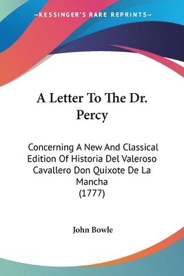 Letter To The Dr. Percy 1