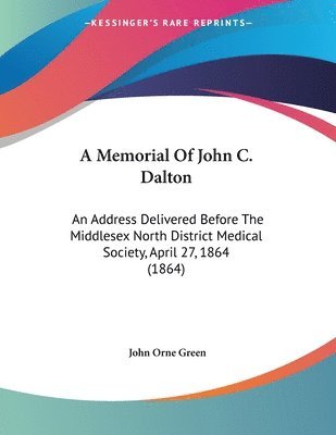 Memorial Of John C. Dalton