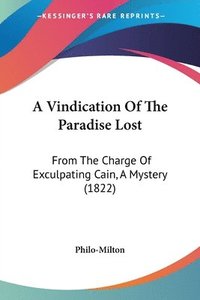 bokomslag Vindication Of The Paradise Lost