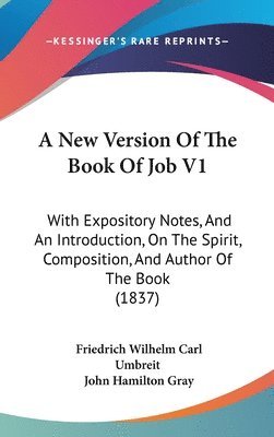 New Version Of The Book Of Job V1 1