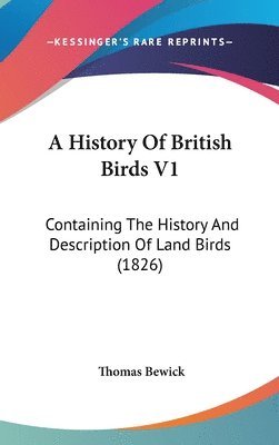 bokomslag History Of British Birds V1