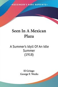 bokomslag Seen in a Mexican Plaza: A Summer's Idyll of an Idle Summer (1918)