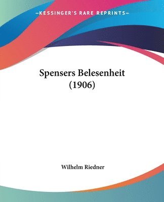 Spensers Belesenheit (1906) 1