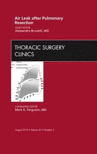 bokomslag Air Leak after Pulmonary Resection, An Issue of Thoracic Surgery Clinics