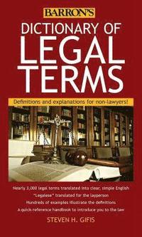 bokomslag Dictionary of Legal Terms
