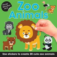 bokomslag First Sticker Art: Zoo Animals: Use Stickers to Create 20 Cute Zoo Animals