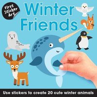 bokomslag First Sticker Art: Winter Friends: Use Stickers to Create 20 Cute Winter Animals