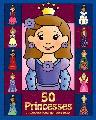 50 Princesses A Coloring Book 1