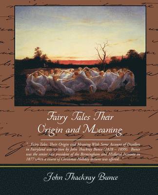 bokomslag Fairy Tales Their Origin and Meaning