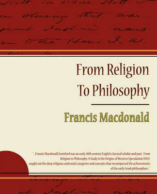 From Religion To Philosophy 1