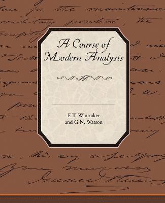 Course of Modern Analysis