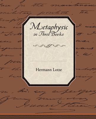 bokomslag Metaphysic in Three Books