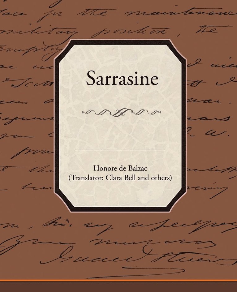 Sarrasine 1