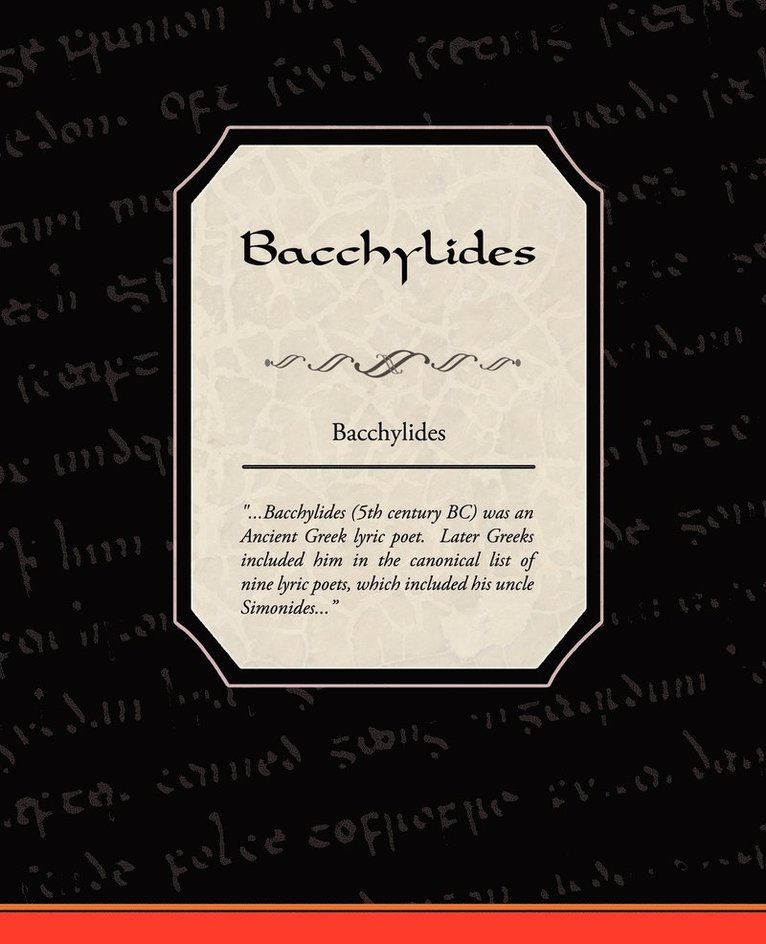 Bacchylides 1