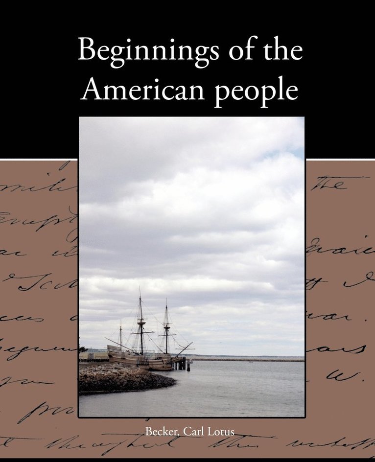Beginnings of the American people 1
