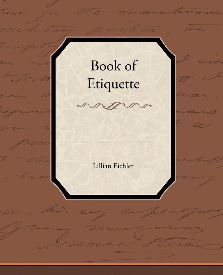 Book of Etiquette 1