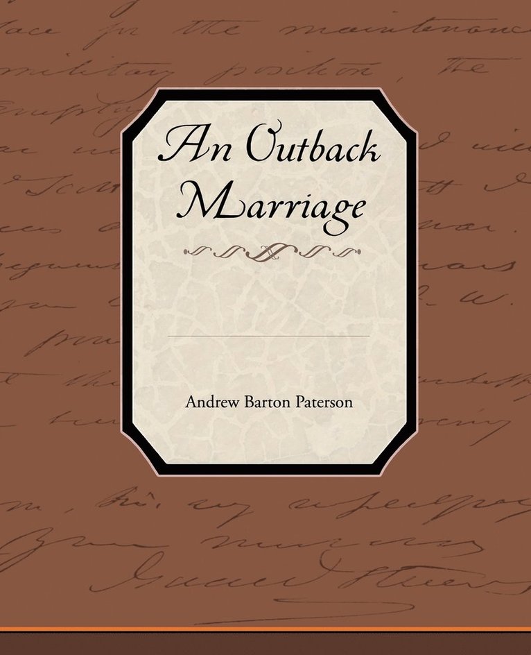 An Outback Marriage 1