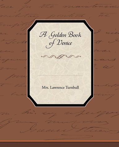 bokomslag Golden Book of Venice