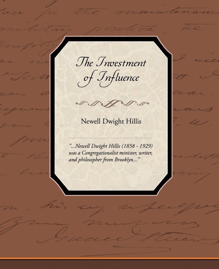 Investment of Influence 1