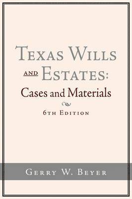 bokomslag Texas Wills and Estates