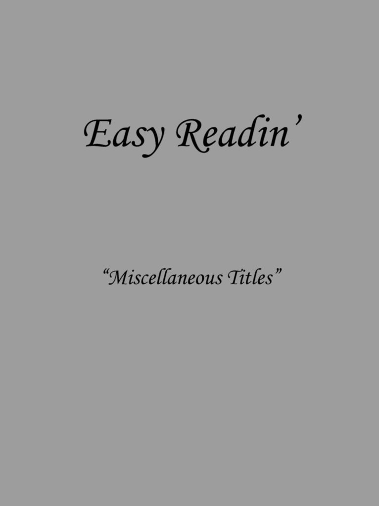 Dave Kelley - Easy Readin', Häftad