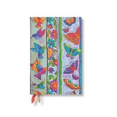 bokomslag Hummingbirds & Flutterbyes (Playful Creations) Mini 12-month Dayplanner 2024
