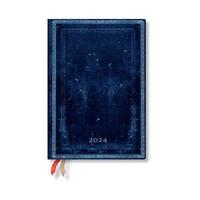 bokomslag Inkblot (Old Leather Collection) Midi Verso 12-month Dayplanner 2024