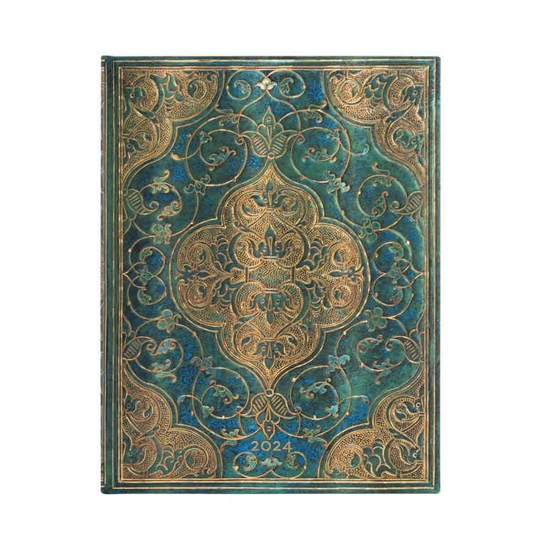 Kalender 2024 Paperblanks Ultra  - Turquoise Chronicles 1