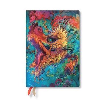 bokomslag Humming Dragon (Android Jones Collection) Midi 12-month Dayplanner 2024