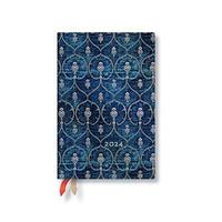 bokomslag Blue Velvet Mini 12-month Dayplanner 2024
